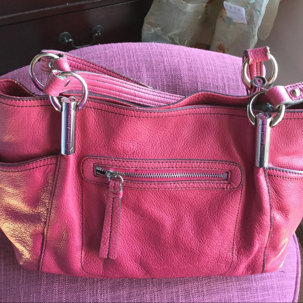 Dark Pink Etienne Aigner Large Handbag